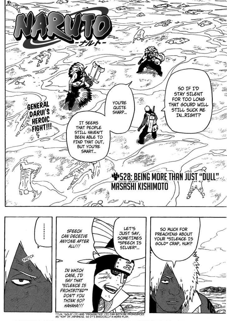 Naruto chapter 528 page 3