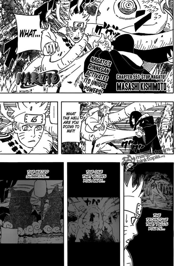 Naruto chapter 551 page 1