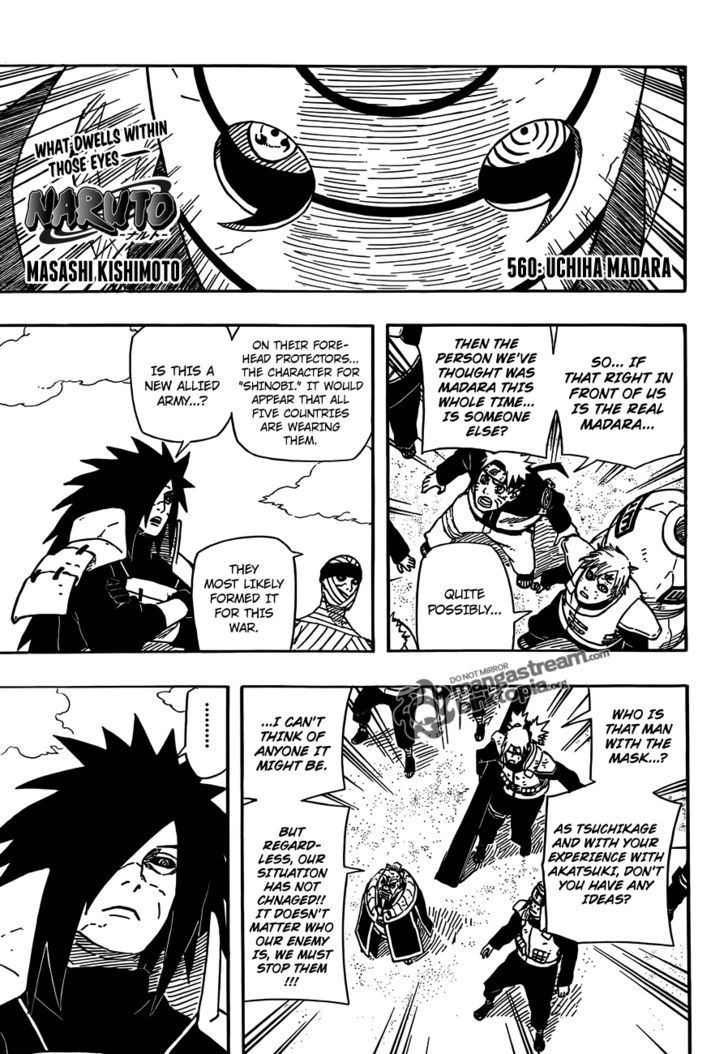 Naruto chapter 560 page 1
