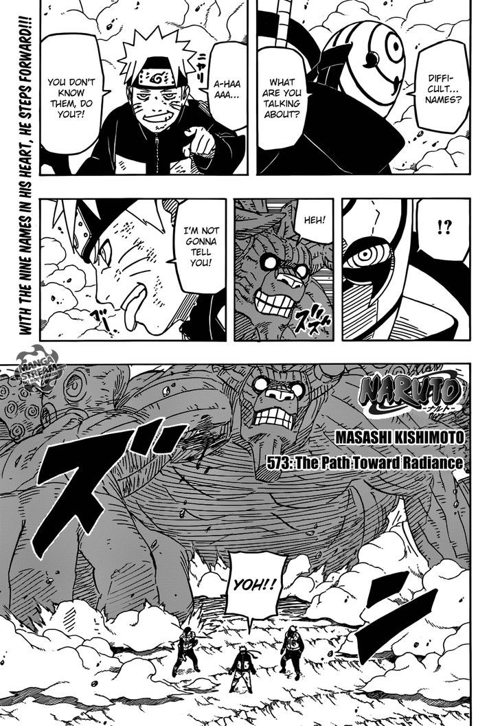 Naruto chapter 573 page 1
