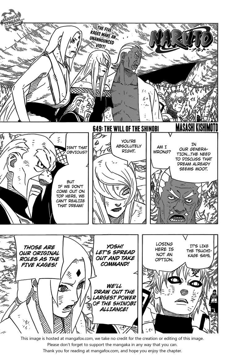 Naruto chapter 649 page 1