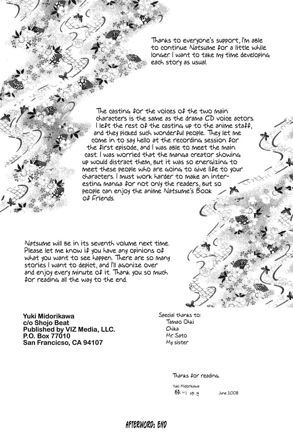 Natsume Yuujinchou chapter 22.8 page 3