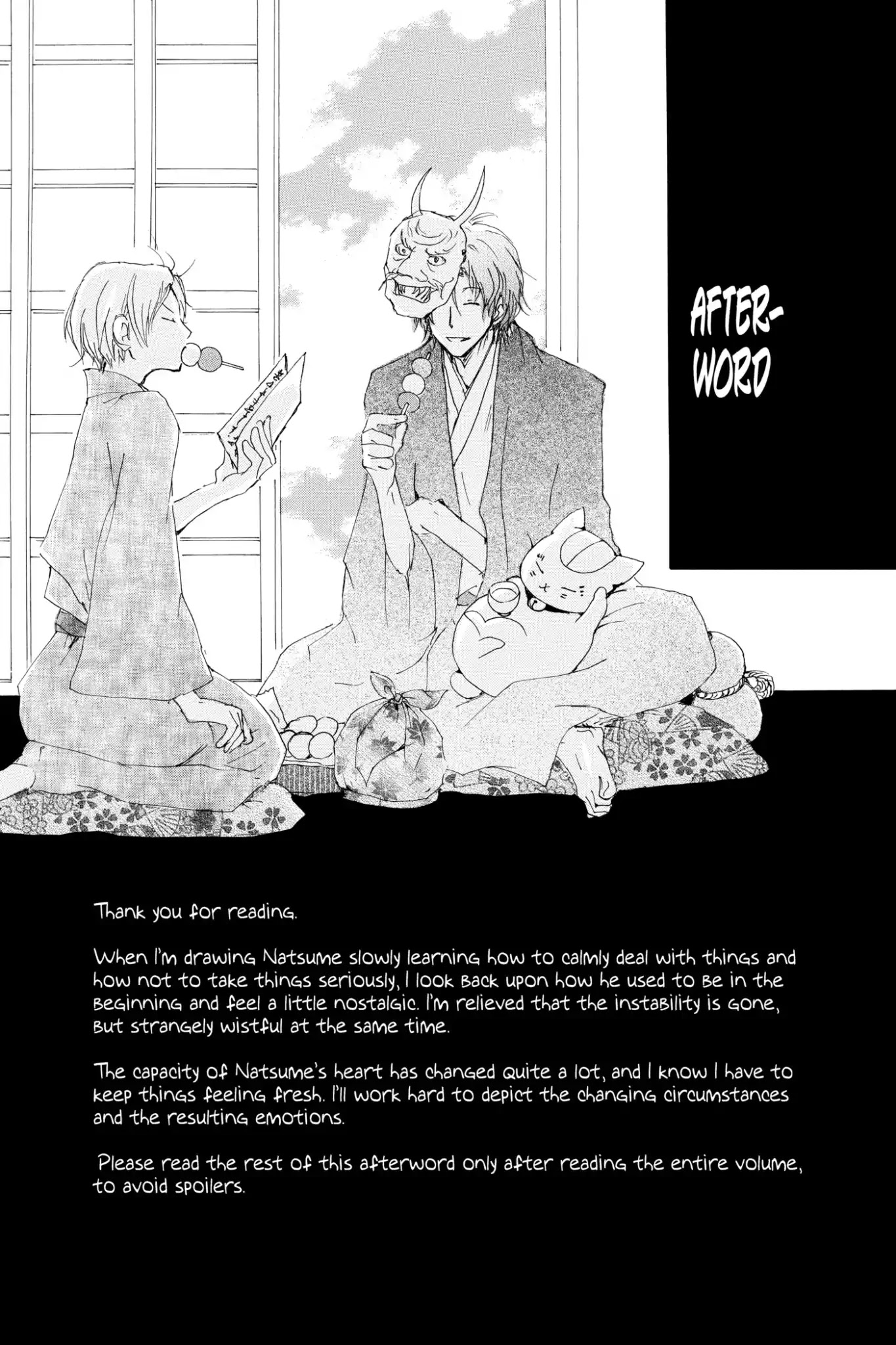 Natsume Yuujinchou chapter 70.7 page 1