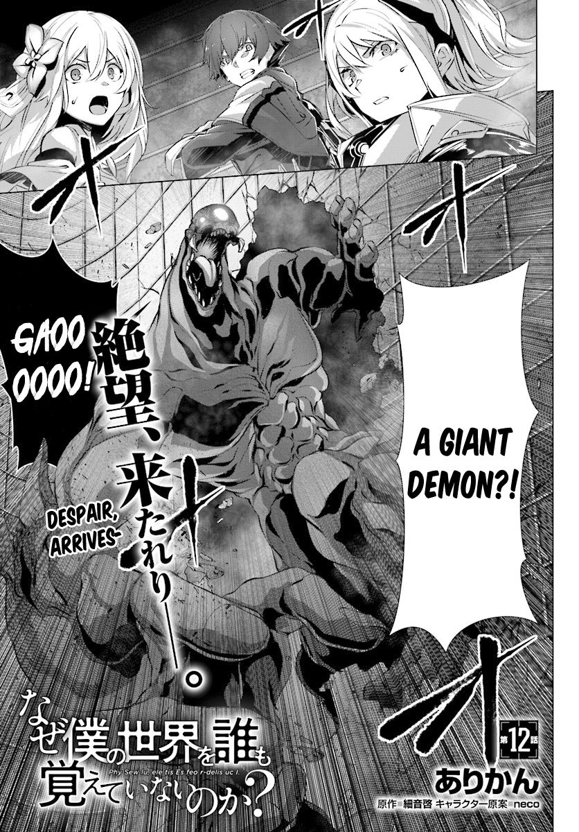 Naze Boku no Sekai wo Daremo Oboeteinai no ka? chapter 12 page 2