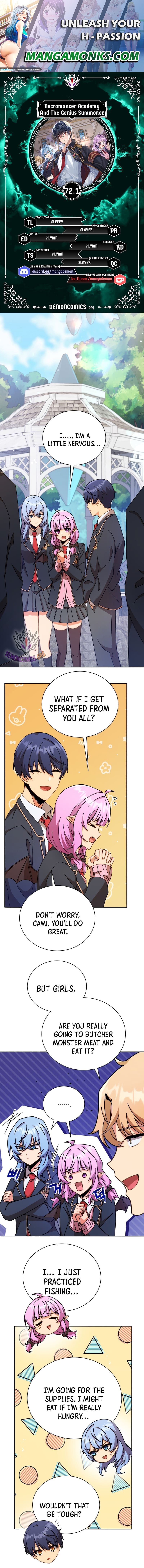 Necromancer Academy and the Genius Summoner chapter 72.1 page 1