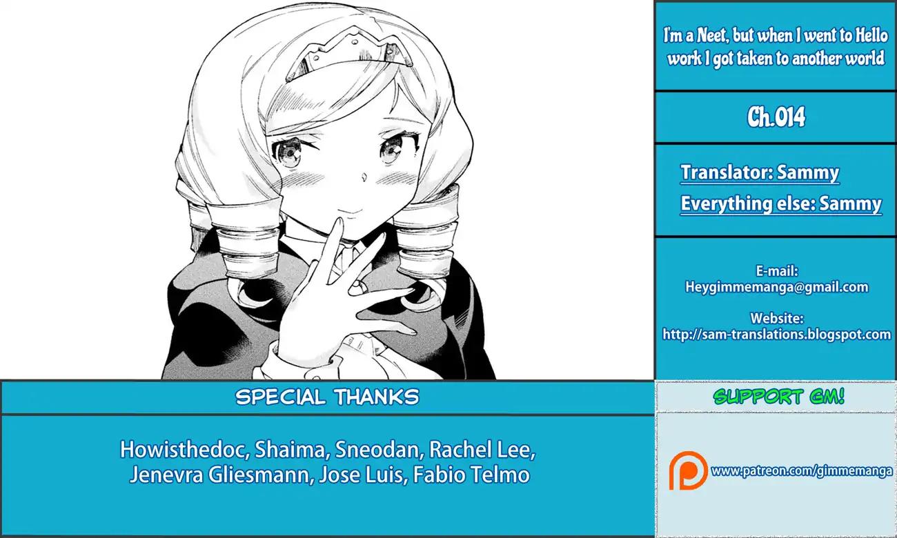 NEET dakedo Hello Work ni Ittara Isekai ni Tsuretekareta chapter 14 page 1