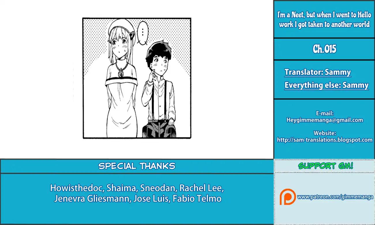 NEET dakedo Hello Work ni Ittara Isekai ni Tsuretekareta chapter 15 page 1