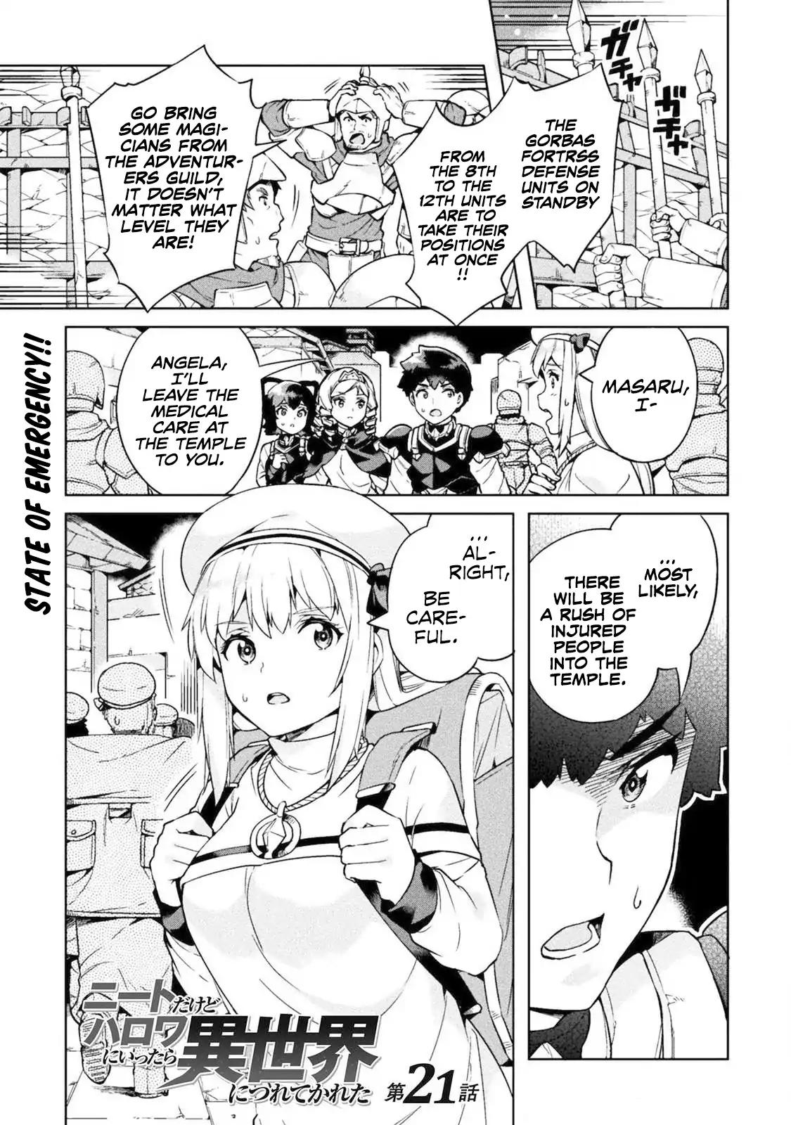 NEET dakedo Hello Work ni Ittara Isekai ni Tsuretekareta chapter 21 page 2