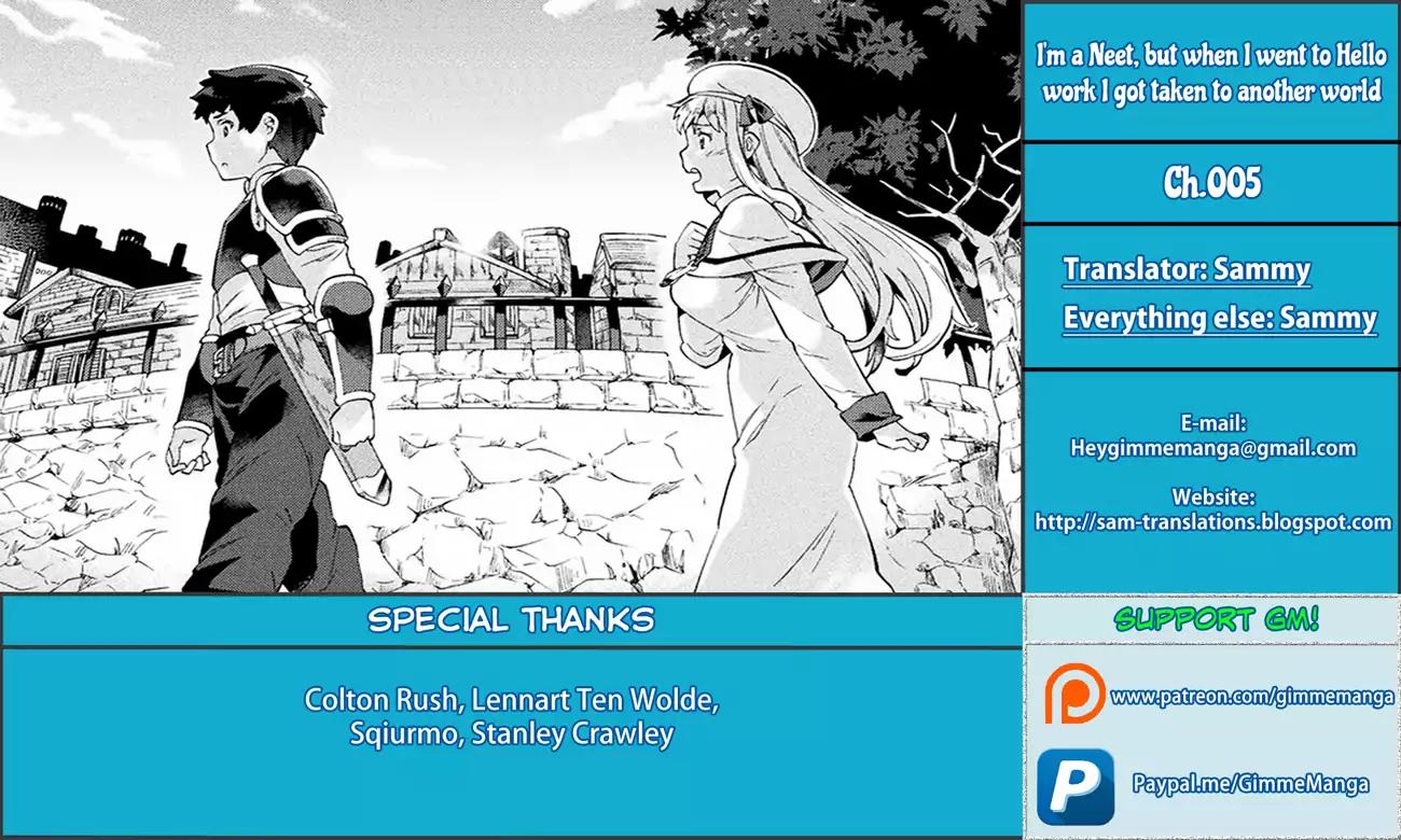 NEET dakedo Hello Work ni Ittara Isekai ni Tsuretekareta chapter 5 page 1