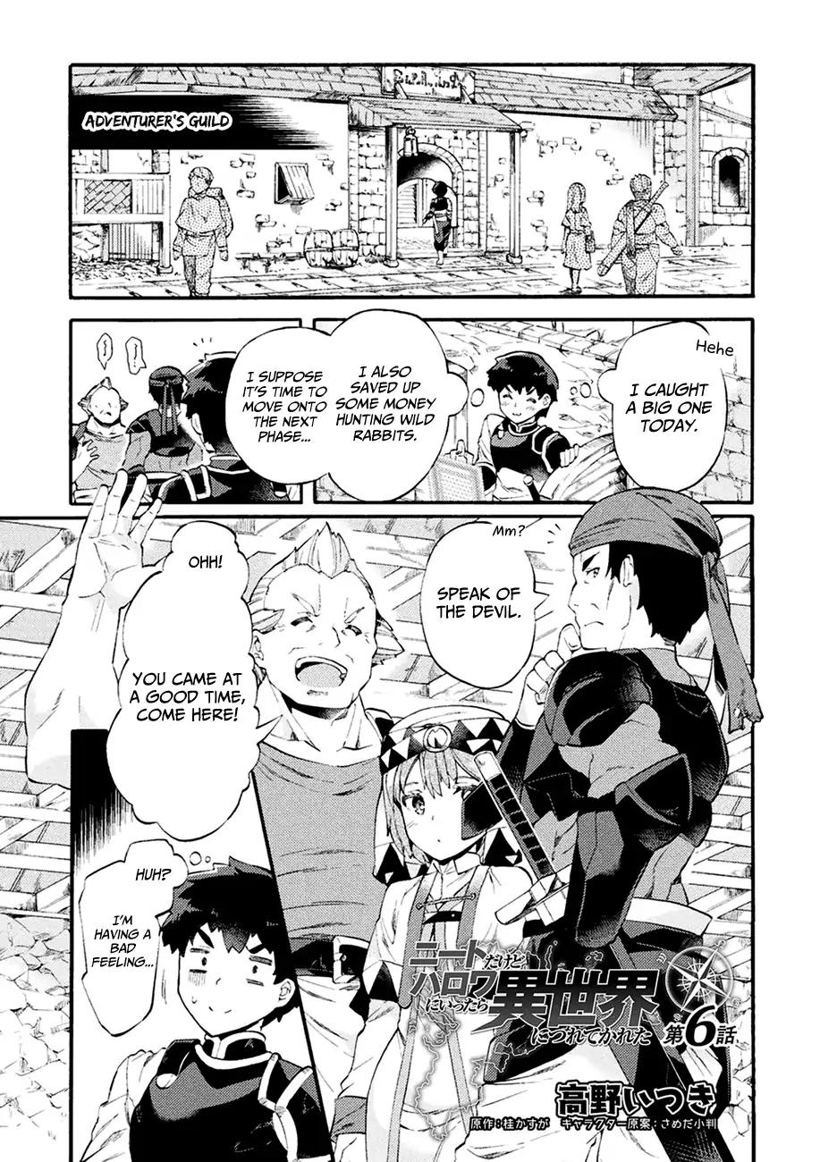 NEET dakedo Hello Work ni Ittara Isekai ni Tsuretekareta chapter 6 page 2