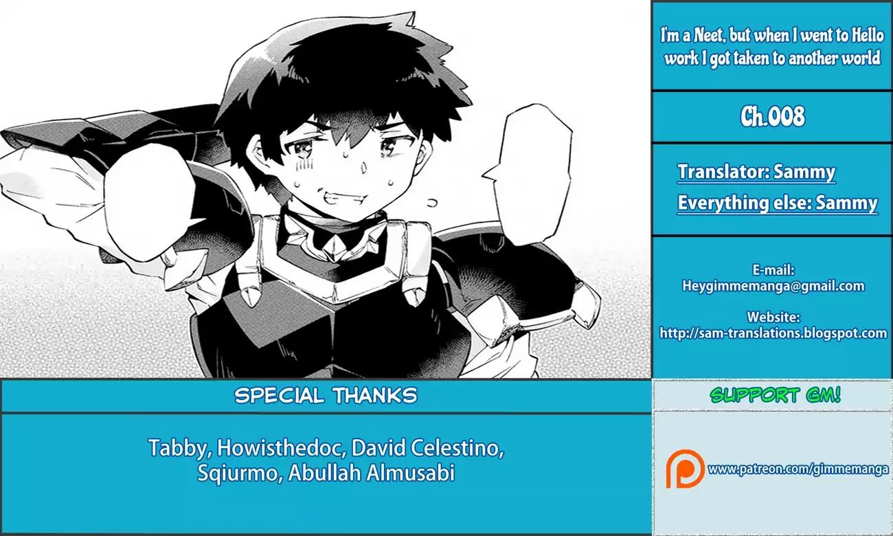 NEET dakedo Hello Work ni Ittara Isekai ni Tsuretekareta chapter 8 page 1