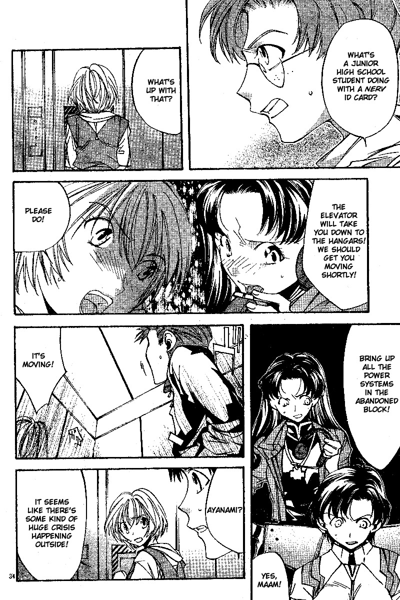 Neon Genesis Evangelion: Koutetsu no Girlfriend 2nd chapter 7 page 34