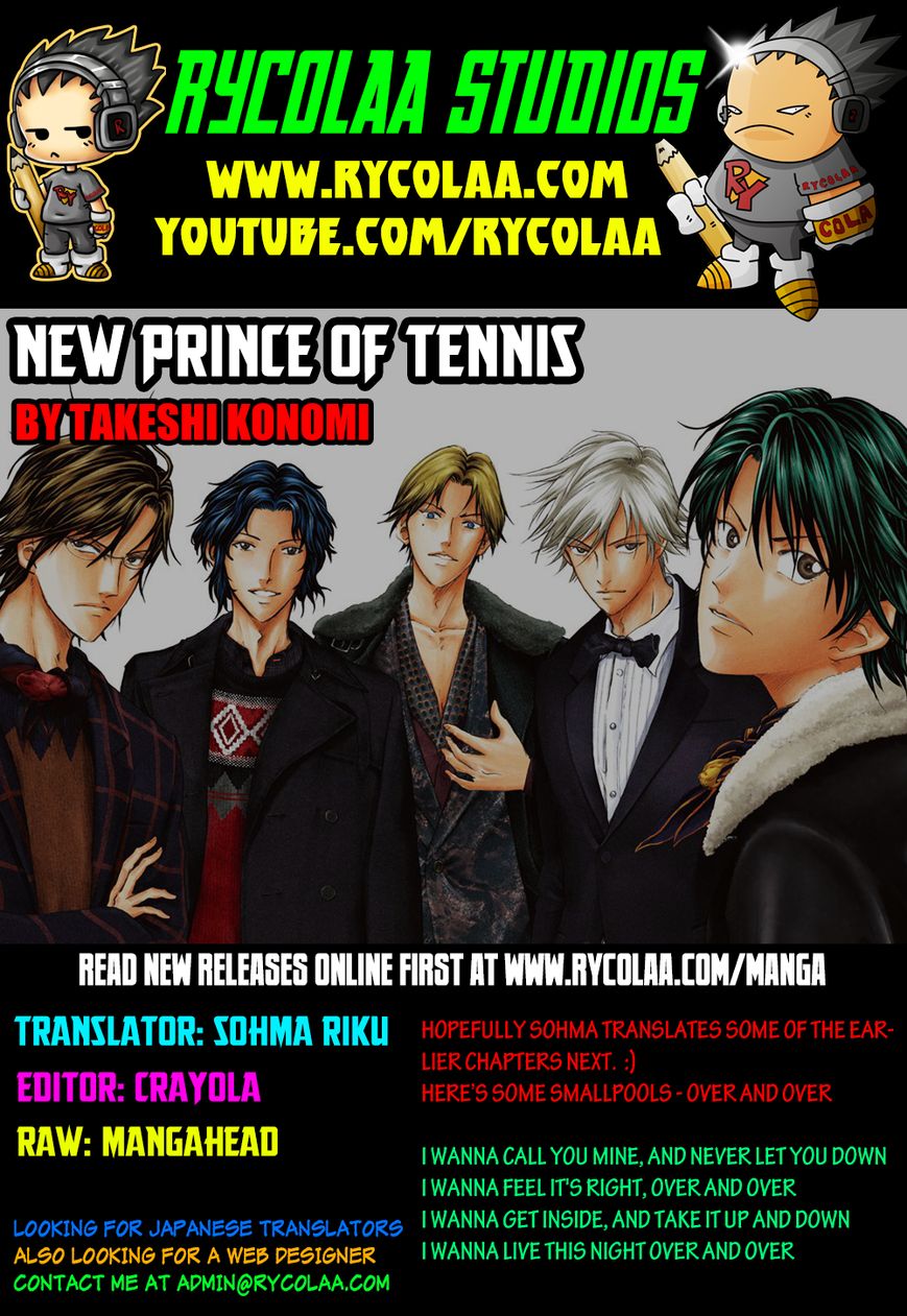 New Prince of Tennis chapter 108 page 1