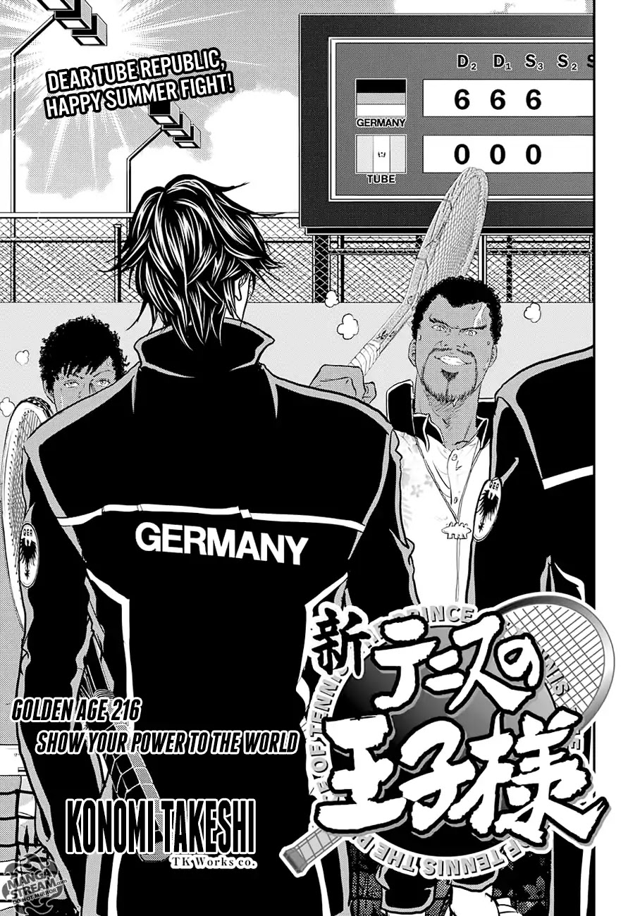 New Prince of Tennis chapter 216 page 1