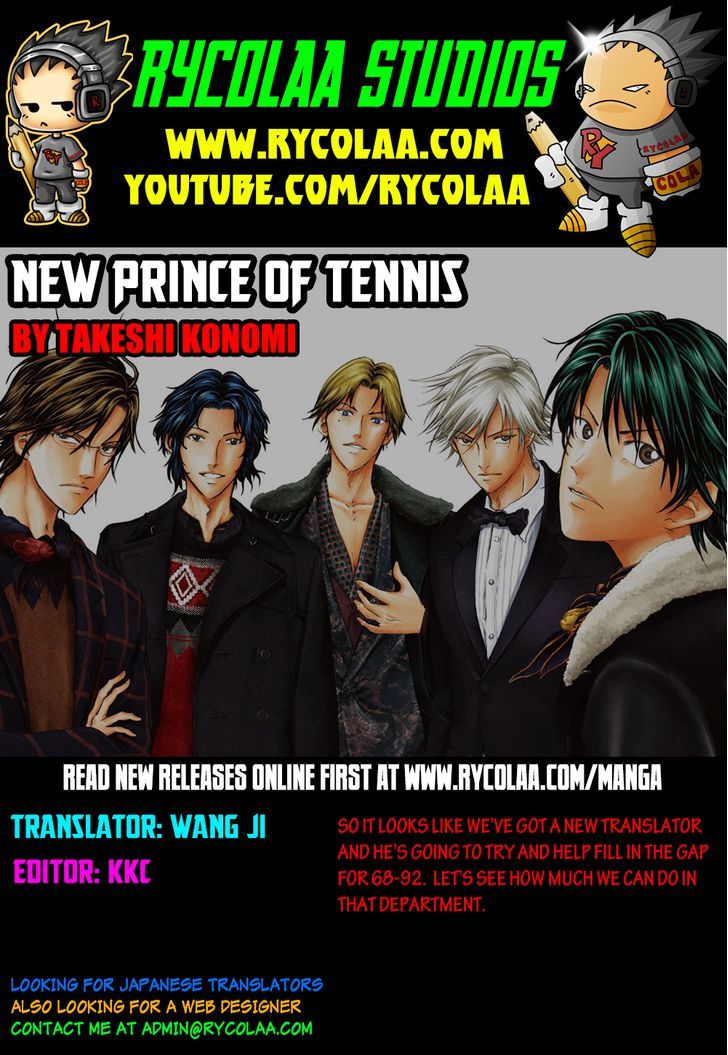 New Prince of Tennis chapter 68 page 1