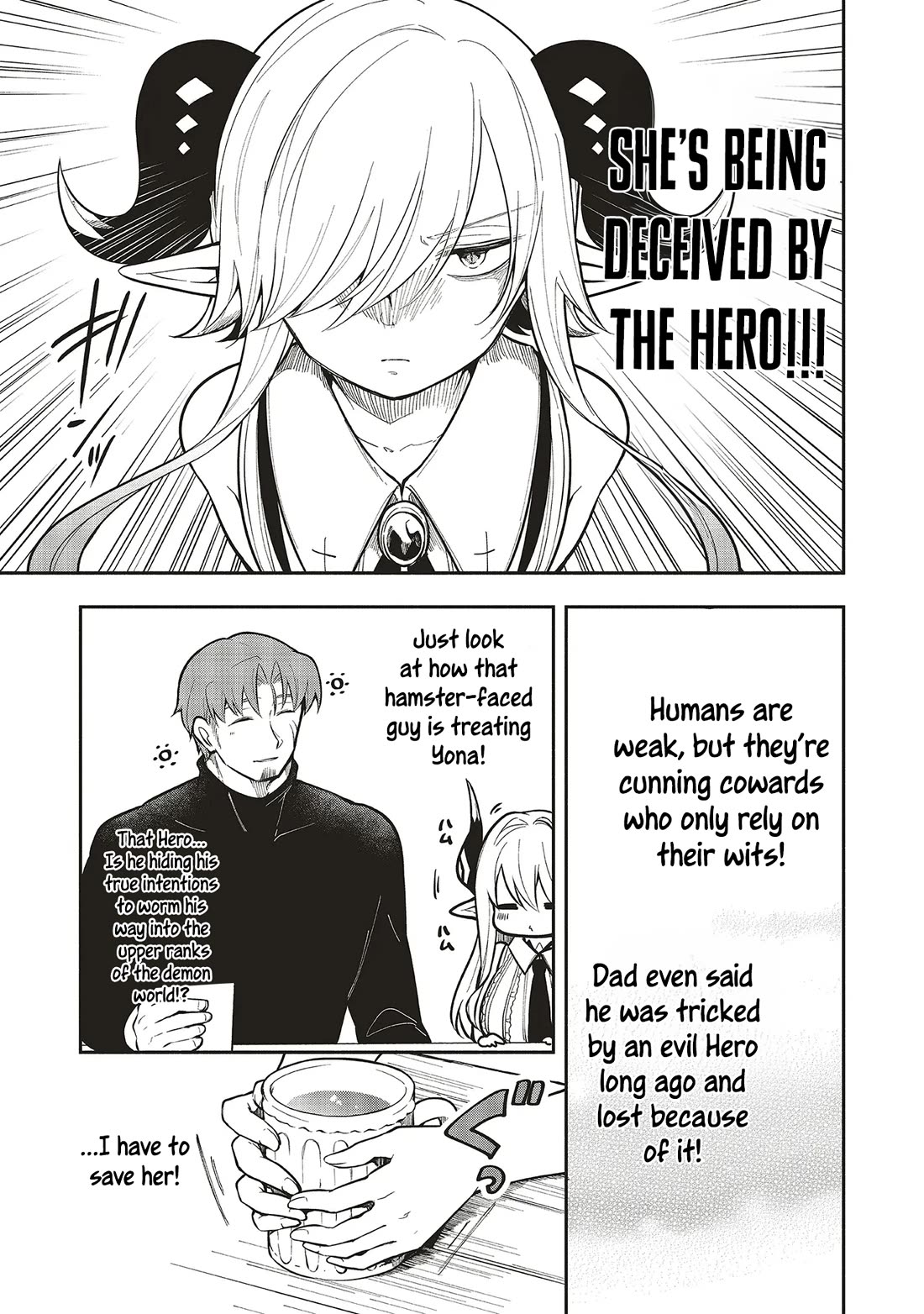 Newlywed Quest: The Demon King's Daughter Wants to Seduce the Serious Hero ♡ chapter 8 page 12