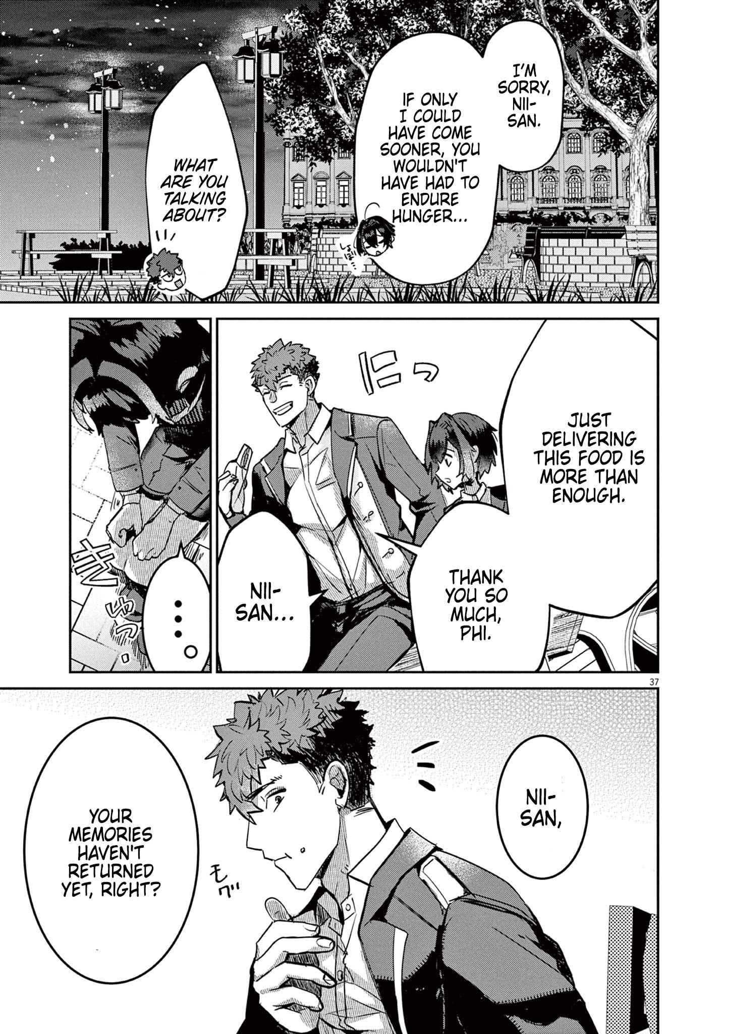 Nichiasa Suki no Otaku ga Akuyaku Seito ni Tenseishita Kekka, Hametsu Flag ga Houkaishiteiku Ken ni Tsuite chapter 1 page 35