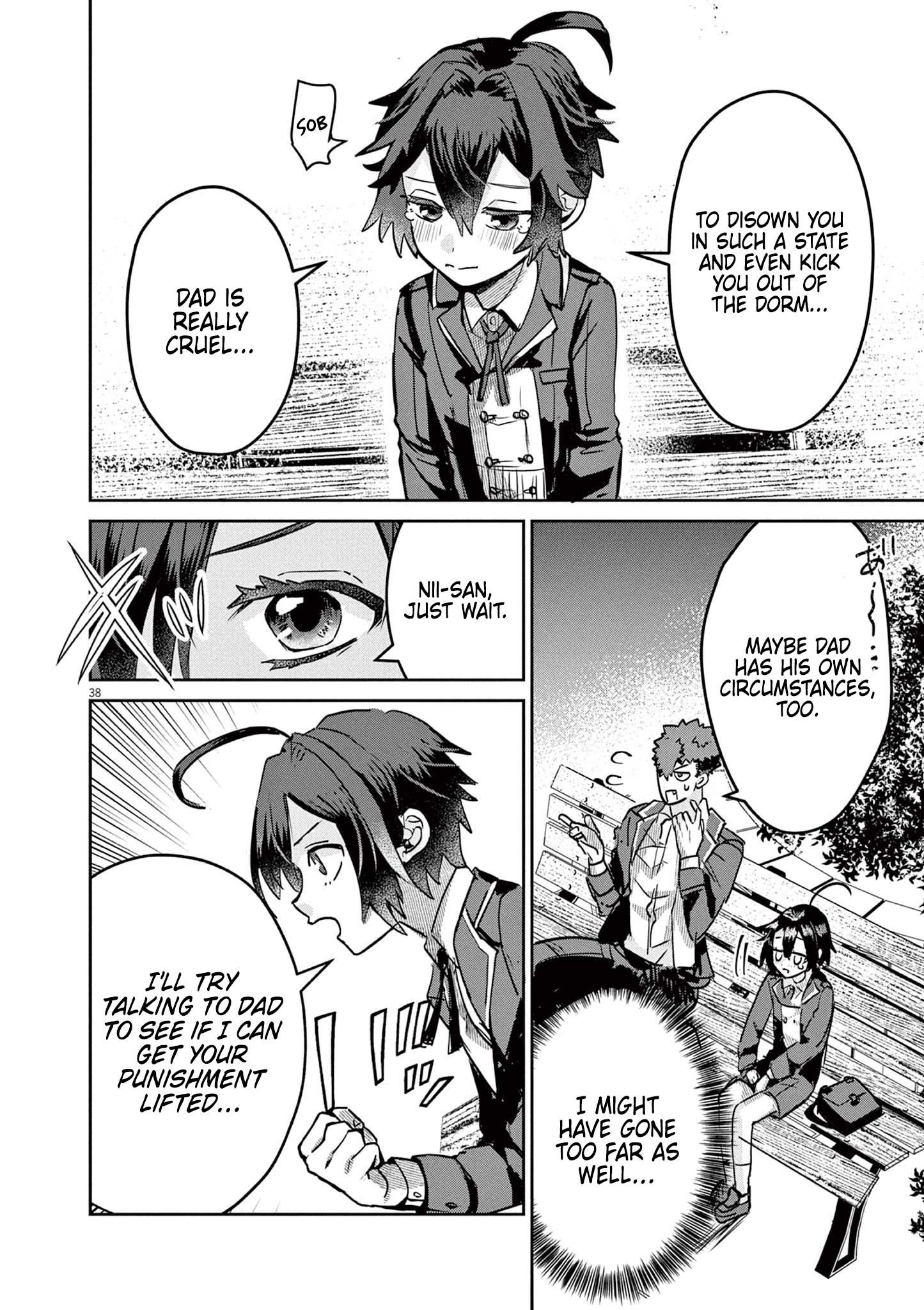 Nichiasa Suki no Otaku ga Akuyaku Seito ni Tenseishita Kekka, Hametsu Flag ga Houkaishiteiku Ken ni Tsuite chapter 1 page 36