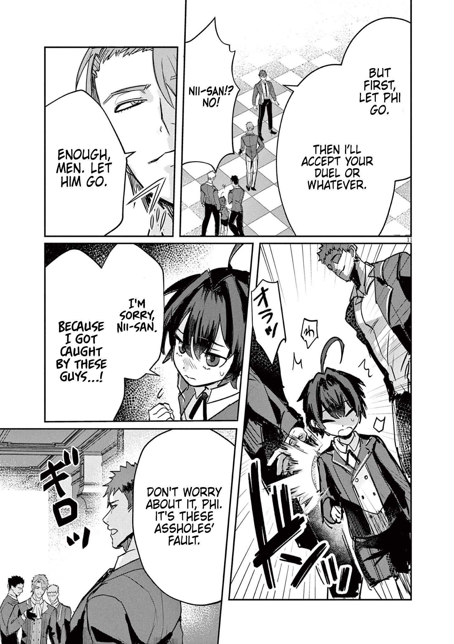 Nichiasa Suki no Otaku ga Akuyaku Seito ni Tenseishita Kekka, Hametsu Flag ga Houkaishiteiku Ken ni Tsuite chapter 2.1 page 11