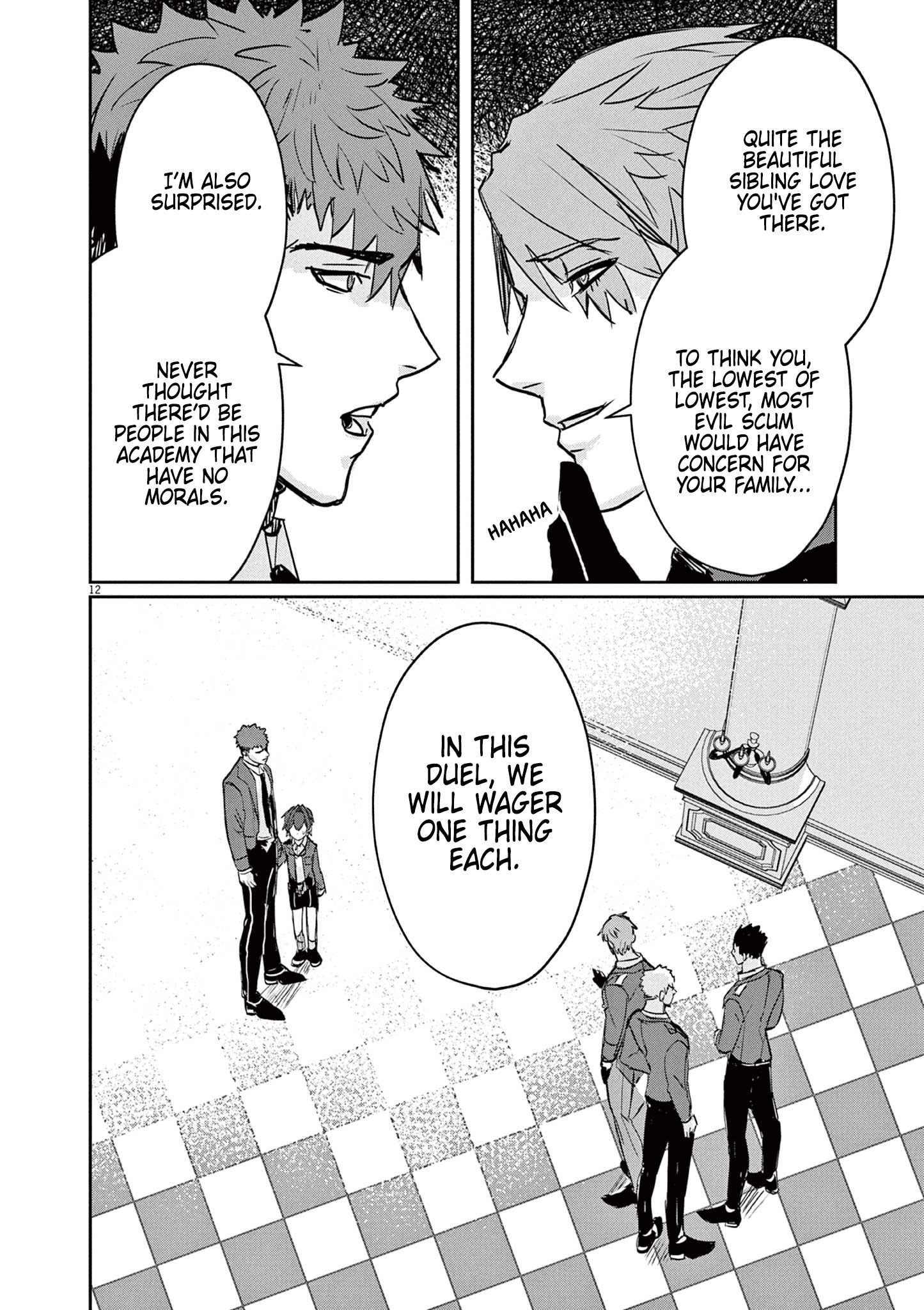 Nichiasa Suki no Otaku ga Akuyaku Seito ni Tenseishita Kekka, Hametsu Flag ga Houkaishiteiku Ken ni Tsuite chapter 2 page 12