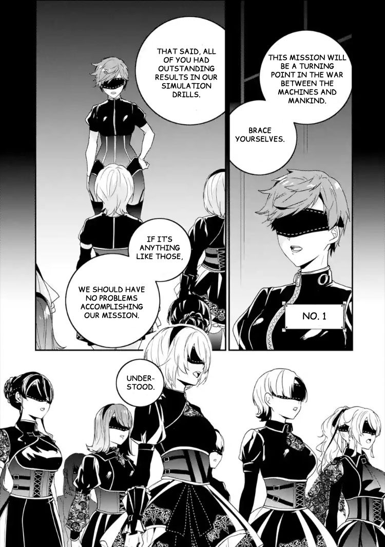Nier Automata: YoRHa Shinjuwan Kouka Sakusen Kiroku chapter 1 page 14