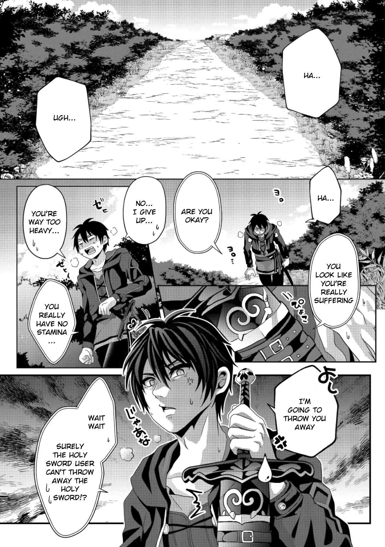 Nise Seiken Monogatari: Osananajimi no Seijo o Uttara Michizure ni Sareta chapter 10 page 1