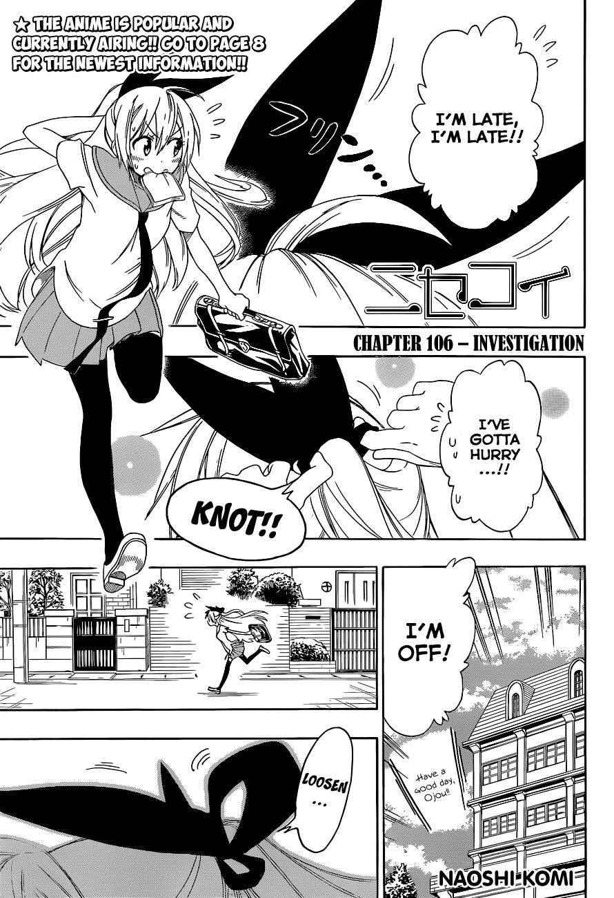 Nisekoi chapter 106 page 1