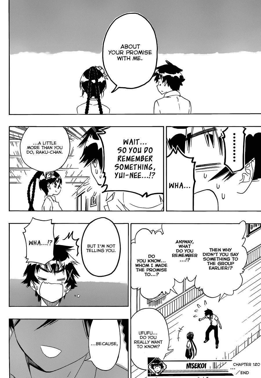 Nisekoi chapter 120 page 18