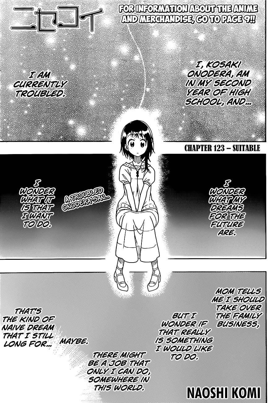 Nisekoi chapter 123 page 1