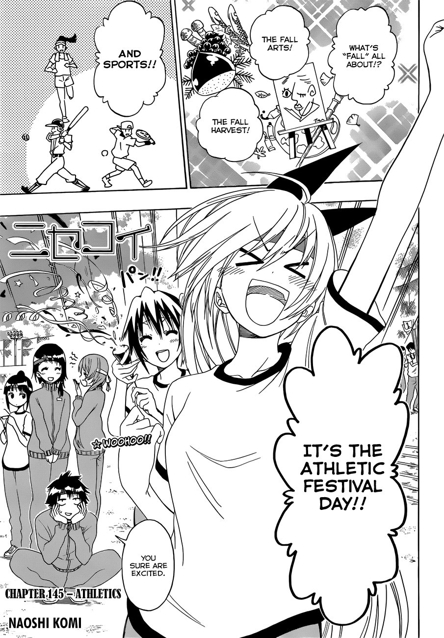 Nisekoi chapter 145 page 1