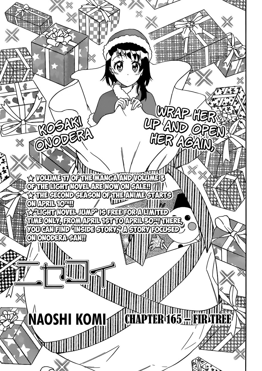Nisekoi chapter 165 page 1