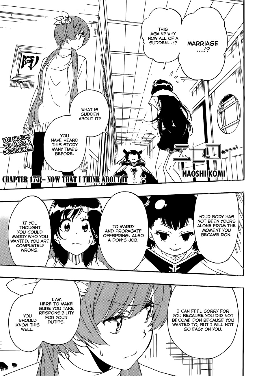 Nisekoi chapter 177 page 1