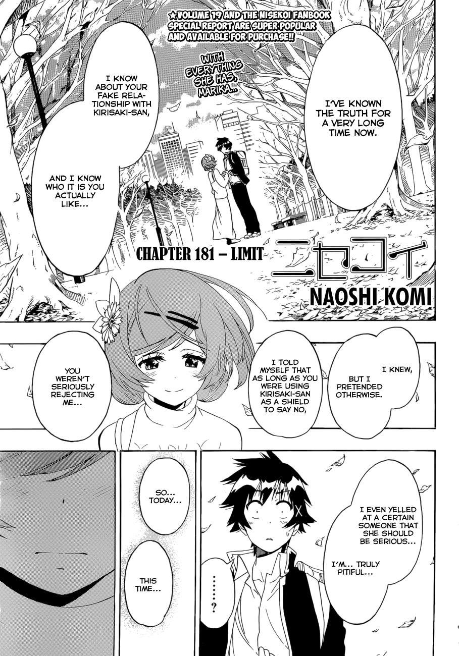 Nisekoi chapter 181 page 1