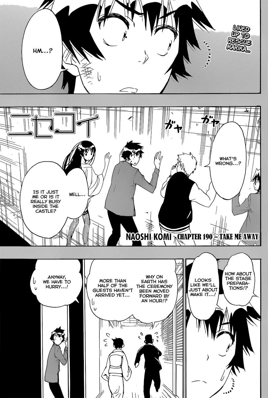 Nisekoi chapter 190 page 1
