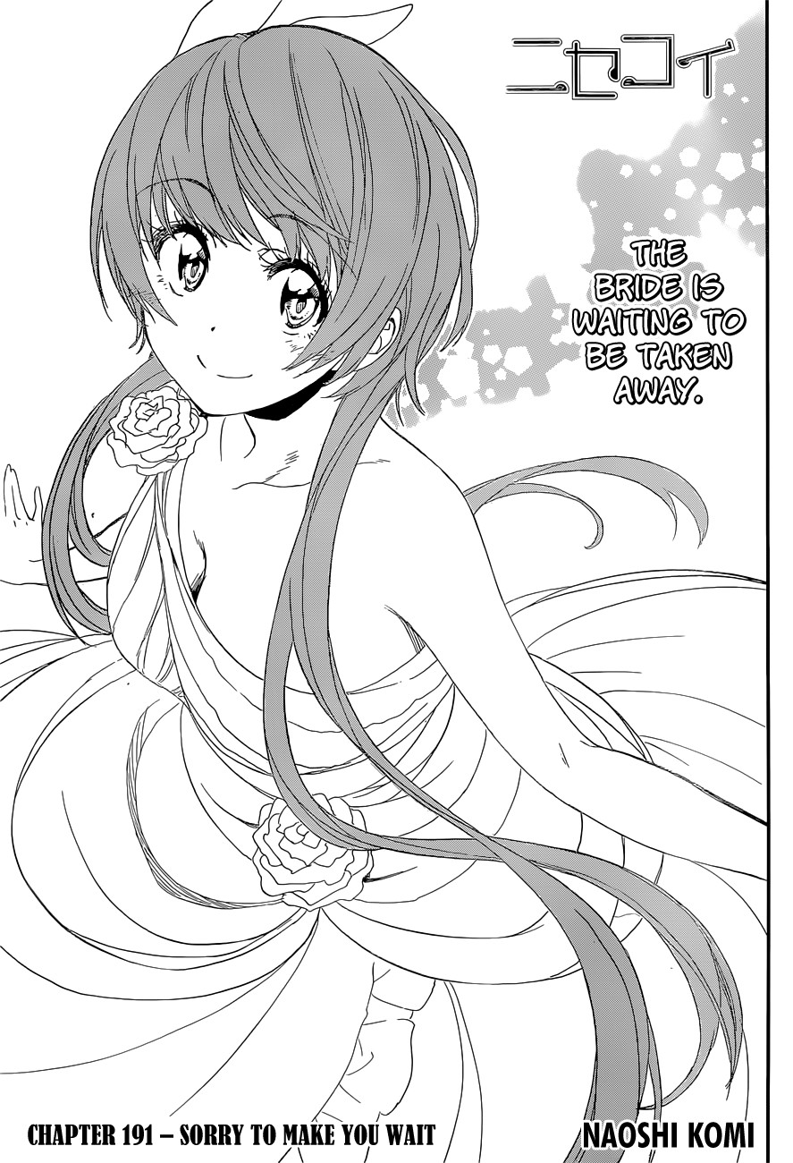 Nisekoi chapter 191 page 1