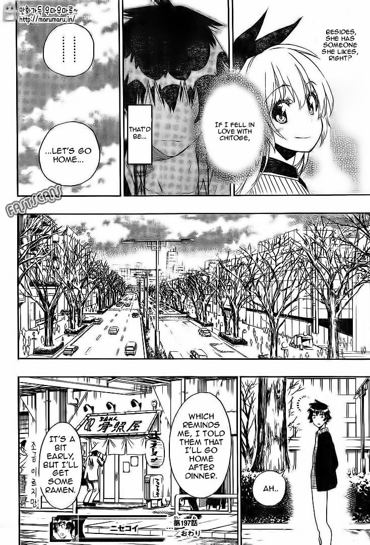 Nisekoi chapter 197 page 18