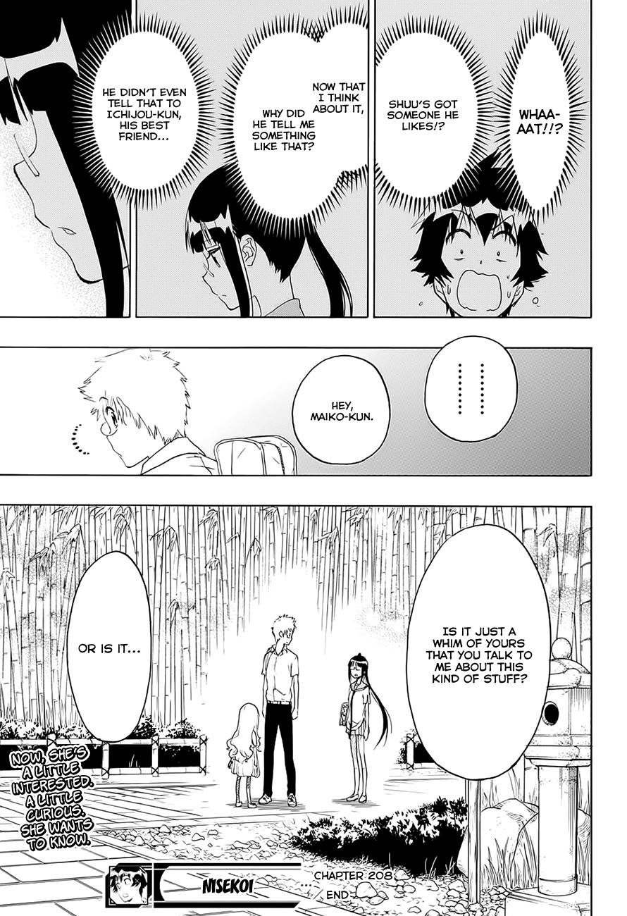 Nisekoi chapter 208 page 18
