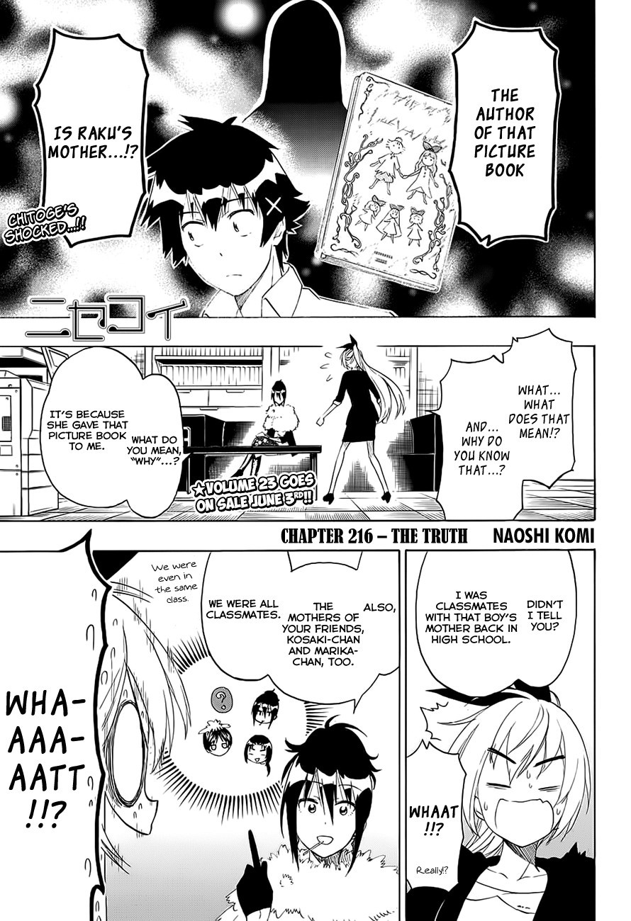 Nisekoi chapter 216 page 1