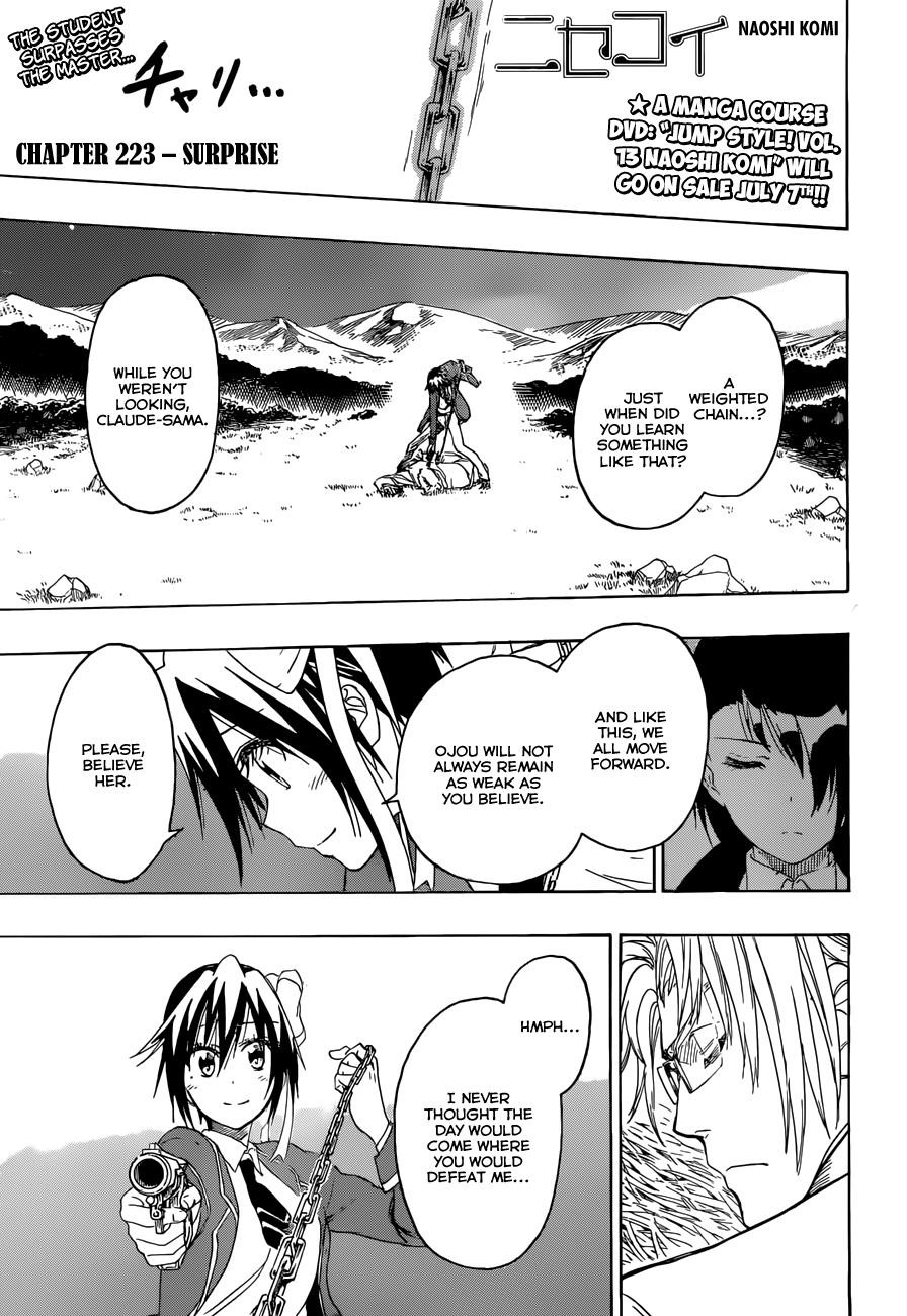 Nisekoi chapter 223 page 1