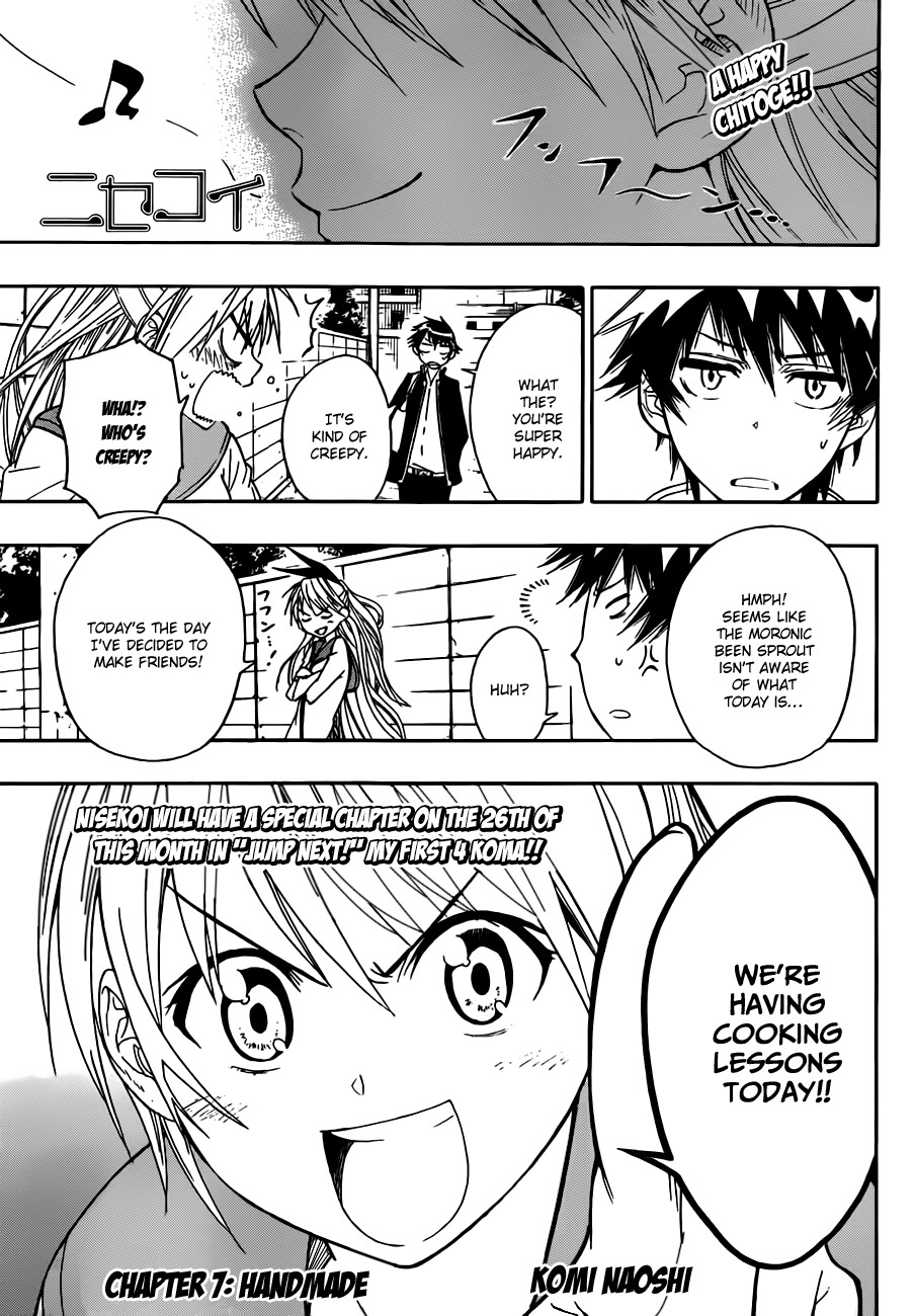 Nisekoi chapter 7 page 1