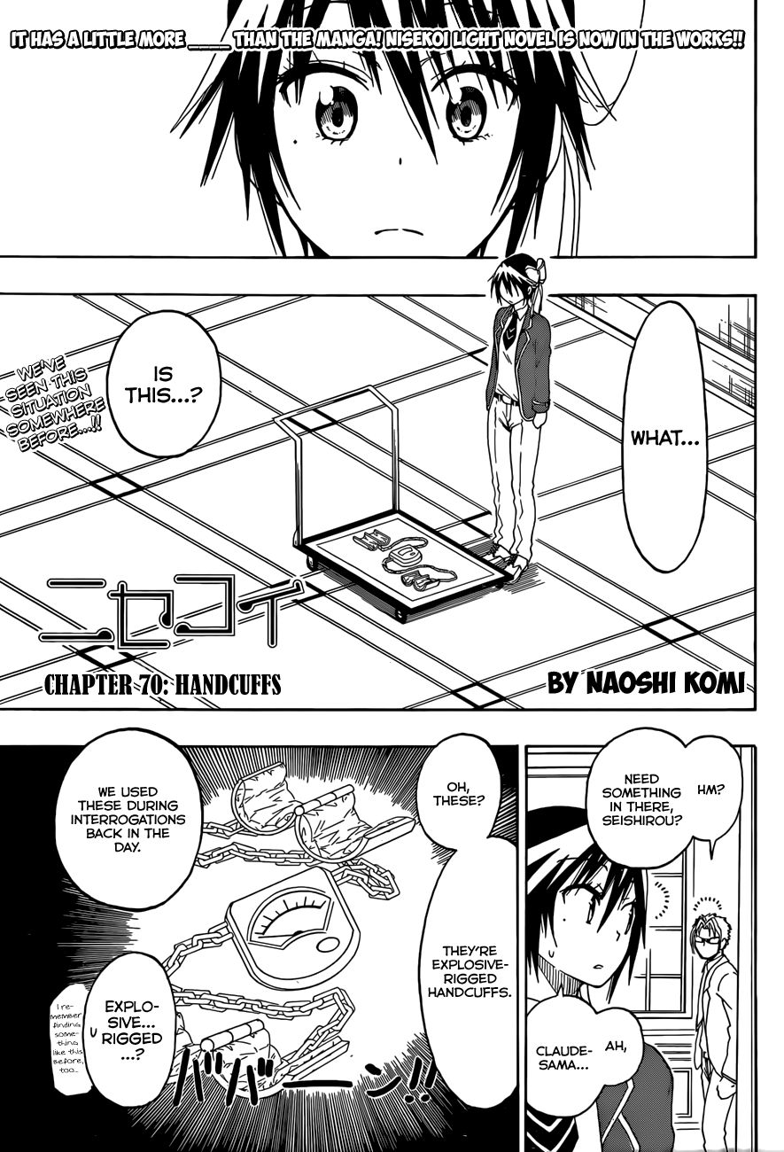 Nisekoi chapter 70 page 1