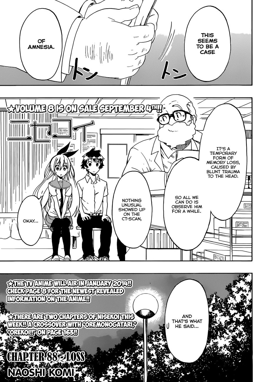 Nisekoi chapter 88 page 1