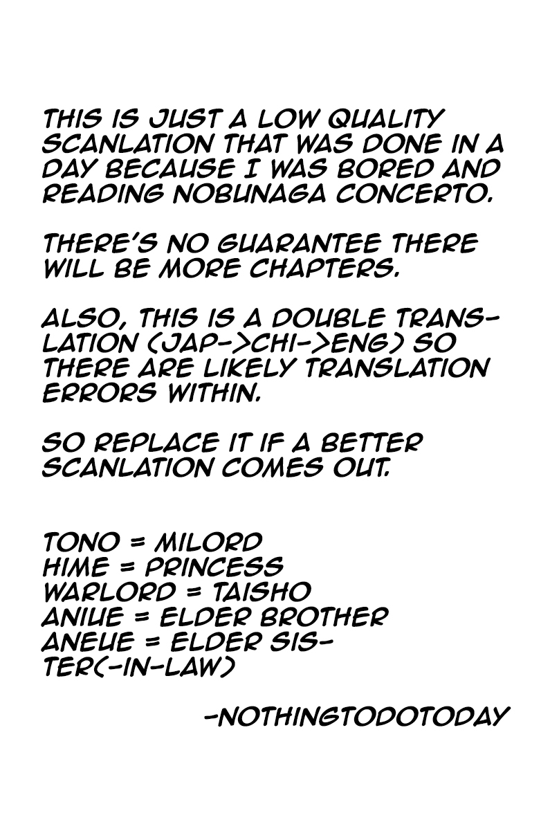 Nobunaga Kyousoukyoku chapter 11 page 1