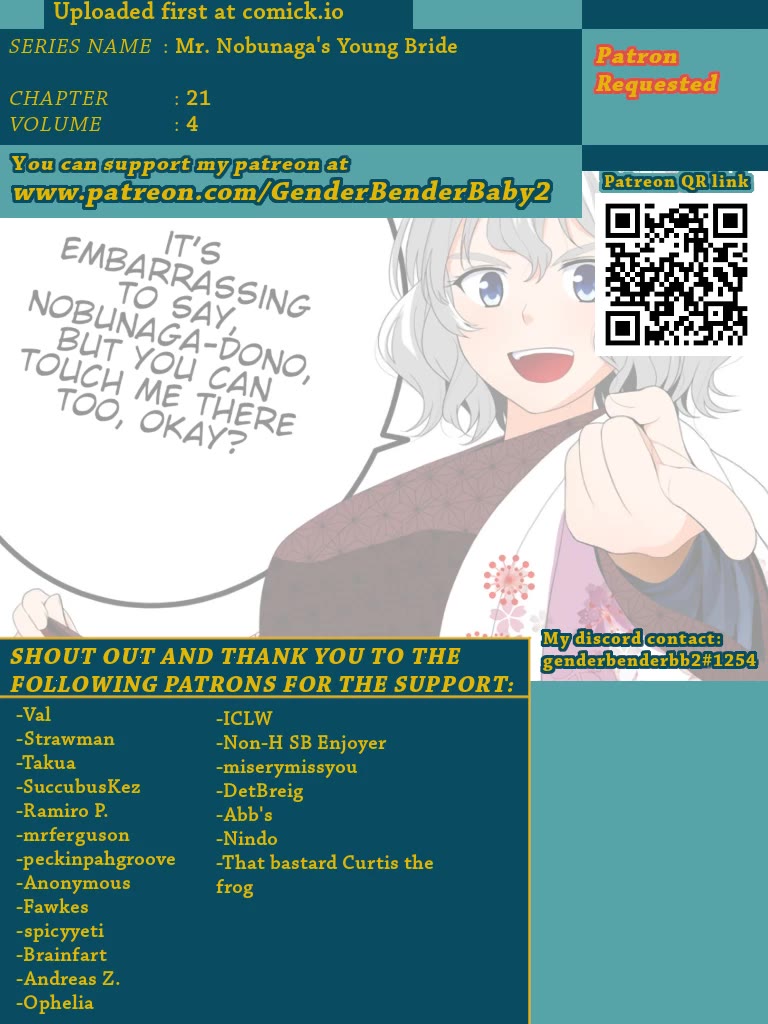 Nobunaga Teacher's Young Bride chapter 21 page 1