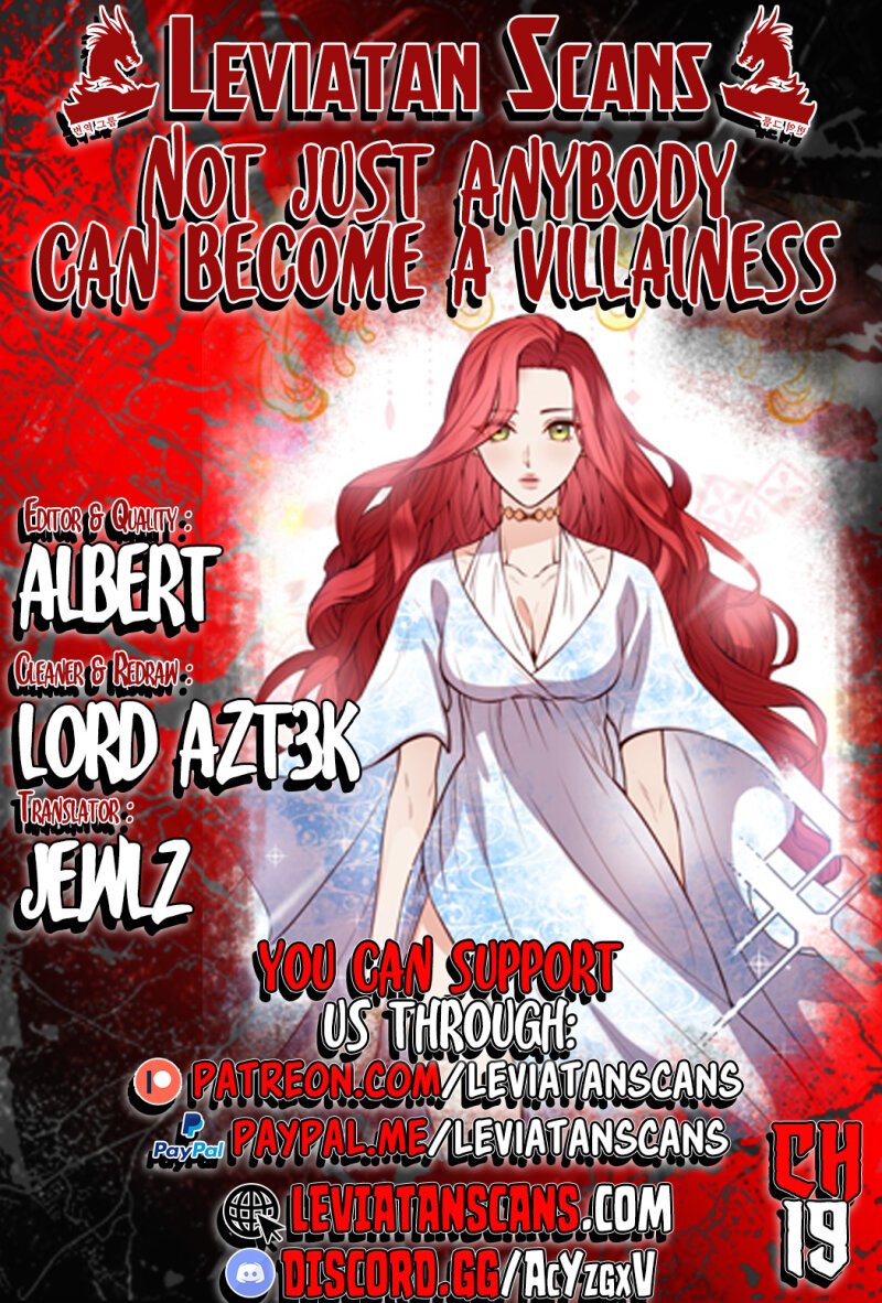 Not Just Anyone Can Become a Villainess chapter 19 page 1