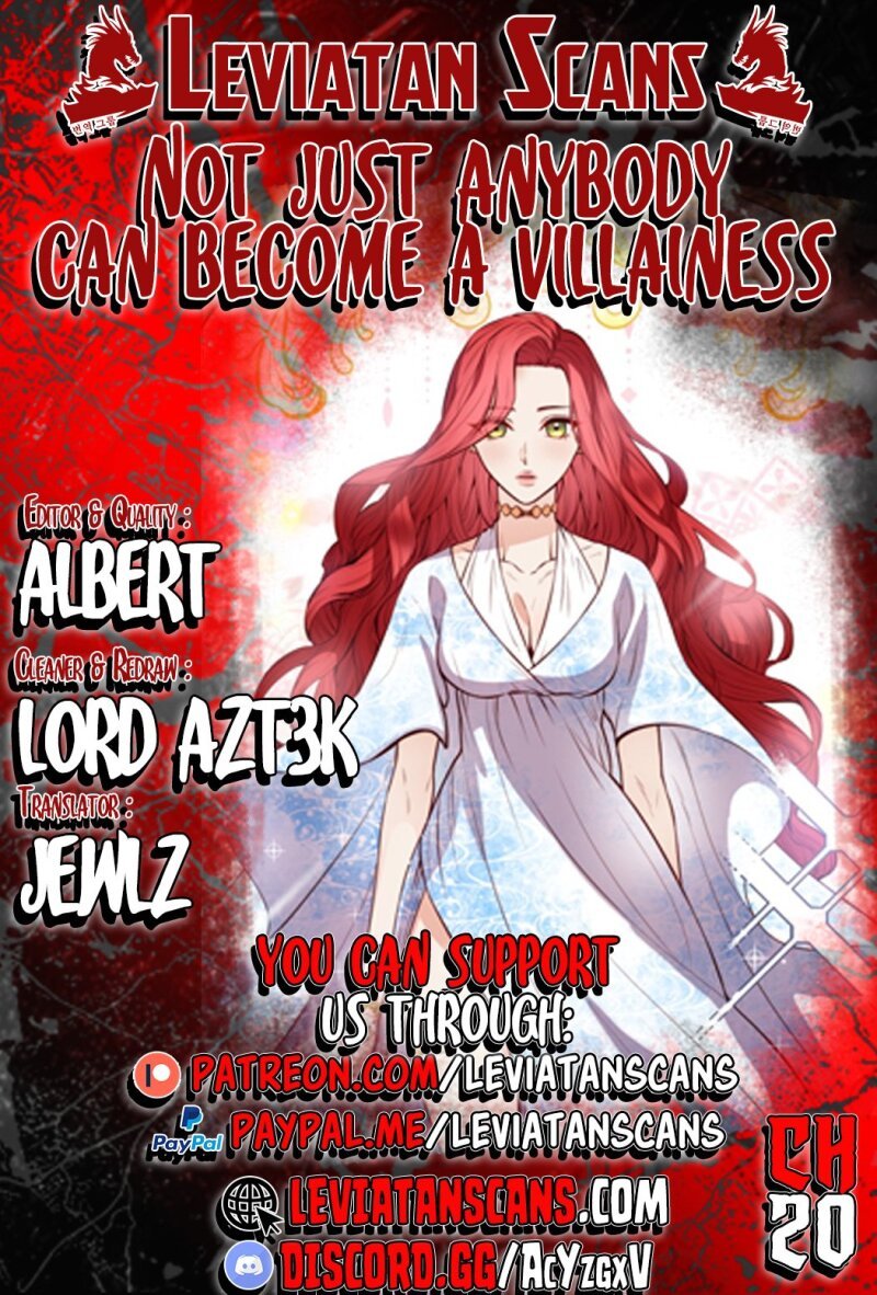Not Just Anyone Can Become a Villainess chapter 20 page 1