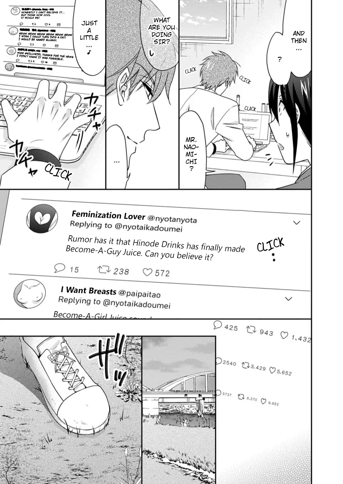 Nyotaika Yankee Gakuen ☆ Ore no Hajimete, Nerawaretemasu. chapter 52 page 14