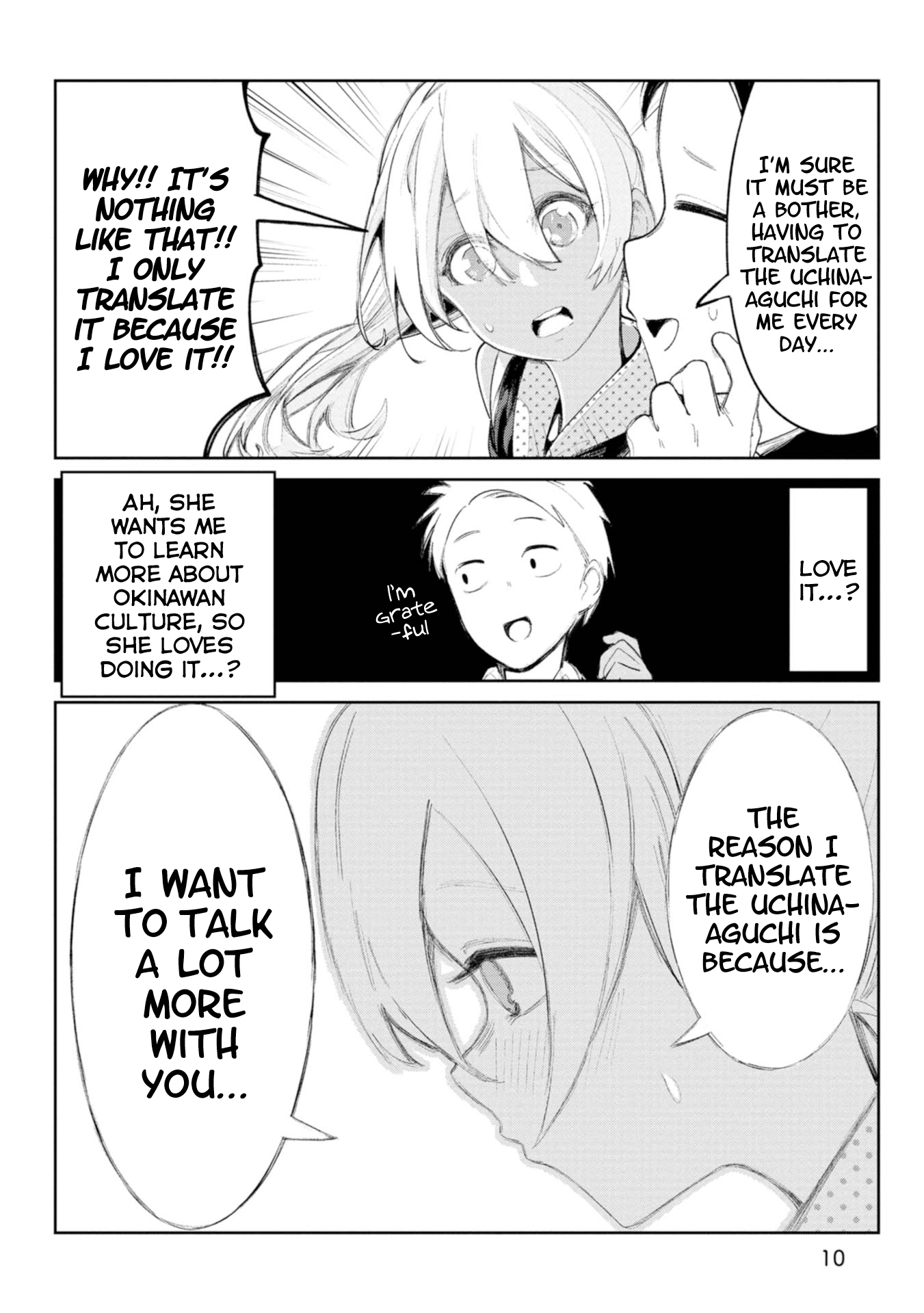 Okinawa de Suki ni Natta Ko ga Hougen Sugite Tsura Sugiru chapter 12 page 9