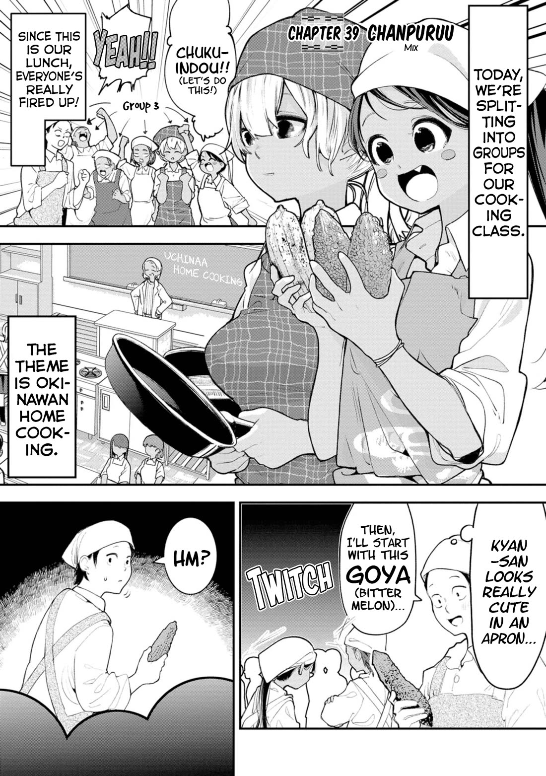 Okinawa de Suki ni Natta Ko ga Hougen Sugite Tsura Sugiru chapter 39 page 1