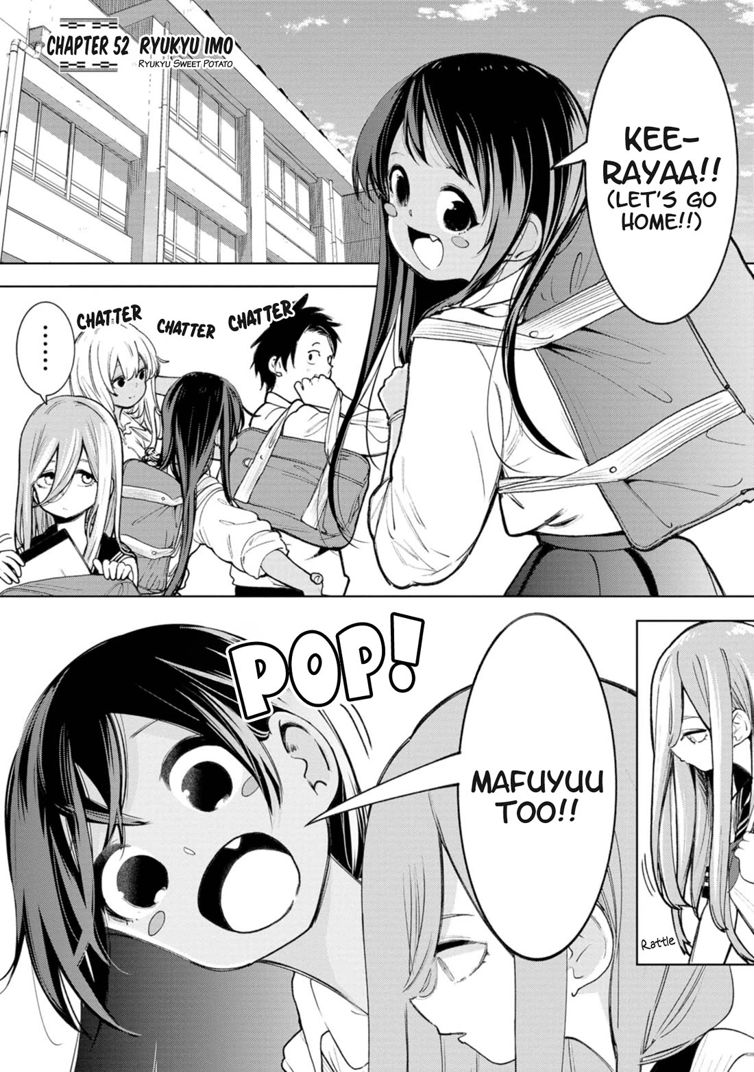 Okinawa de Suki ni Natta Ko ga Hougen Sugite Tsura Sugiru chapter 52 page 1